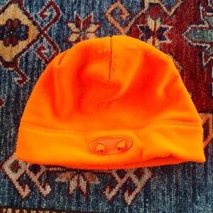 Winter Cap With Head Light Orange